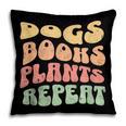 Colorful Dogs Books Plants Repeat Pillowcase Colorful Dogs Books Plants Repeat Pillowcase