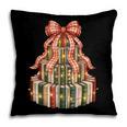 Coquette Christmas Book Tree Xmas Lights Librarian Teacher Pillowcase