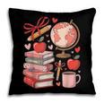 Coquette Teacher School Supplies Bows Books Globe Apple Cute Pillowcase