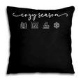 Cozy Season Good Book Fireplace Hot Beverage Snowflake Pillowcase Cozy Season Good Book Fireplace Hot Beverage Snowflake Pillowcase