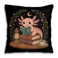 Cute Axolotl Reading Books Cozy Bookworm Pillowcase