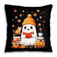 Cute Beanie Ghost Bookworm Cozy Book Reading Halloween Pillowcase Cute Beanie Ghost Bookworm Cozy Book Reading Halloween Pillowcase