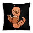 Cute Bookworm Worm Reading Book Glasses Nerdy Pillowcase