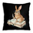 Cute Bunny Reading Book Glasses Bookworm Pillowcase