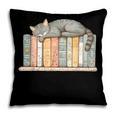 Cute Cat Sleeping On Books Pillowcase Cute Cat Sleeping On Books Pillowcase