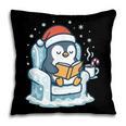 Cute Christmas Penguin Reading Book Cozy Winter Holiday Art Pillowcase