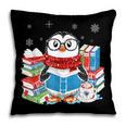 Cute Christmas A Penguin Reading Book Snowflake Hot Teacher Pillowcase