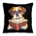 Cute Dog Boxer Reading Book Pillowcase