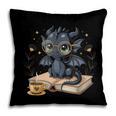 Cute Dragon Books Flower Bookworm Book Lover Pillowcase