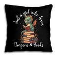 Cute Dragon Reading Book Bookworm Dragon And Books For Women Pillowcase