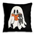 Cute Ghost Cat Reading Book Spooky Season Halloween Costume Pillowcase