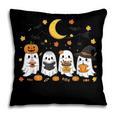 Cute Ghost Drinking Coffee Halloween Fall Ghost Book Reading Pillowcase