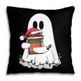 Cute Ghost Holding Books Bookish Christmas Pillowcase
