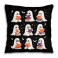 Cute Ghost Reading Book Lovers Halloween Ghost Pillowcase