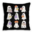 Cute Ghost Reading Books Teacher Halloween Reading Men Women Kids Pillowcase