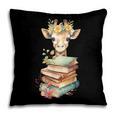 Cute Giraffe With Book Floral Bookworm Librarian Book Lover Pillowcase Cute Giraffe With Book Floral Bookworm Librarian Book Lover Pillowcase