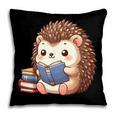 Cute Hedgehog Book Lover Readers Animal Reading Pillowcase