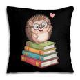 Cute Hedgehog Reading Books Animal Lover Reader Bookworm Pillowcase