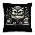 Cute Owl Reading Book Graphic Art Pillowcase Cute Owl Reading Book Graphic Art Pillowcase