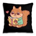 Cute Squirrel Reading A Book Lovers Anime Kawaii Women Kids Pillowcase