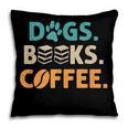 Dogs Books Coffee Reading Book Lover Pillowcase