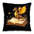 Dragon Fantasy Book Lover Bookish Reader Bookworm Wildflower Pillowcase