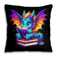 Dragon Reading a Book Bookworm Book Pillowcase
