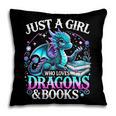 Dragon Reading Just A Girl Who Loves Dragons And Books Pillowcase Dragon Reading Just A Girl Who Loves Dragons And Books Pillowcase