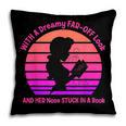 With A Dreamy Far-Off Look And Her Nose Stuck In A Book Pillowcase