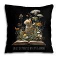 Easily Distracted By Cats And Books Pillowcase