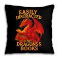 Easily Distracted By Dragons And Books Reading Pillowcase Easily Distracted By Dragons And Books Reading Pillowcase