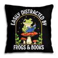 Easily Distracted By Frogs And Books Pillowcase Easily Distracted By Frogs And Books Pillowcase