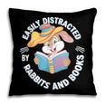 Easily Distracted By Rabbits And Books Reading Pillowcase Easily Distracted By Rabbits And Books Reading Pillowcase