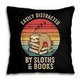 Easily Distracted By Sloths And Books Pillowcase Easily Distracted By Sloths And Books Pillowcase