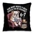 English Bulldog Dog Reading Book 67 Six Seven Meme Pillowcase English Bulldog Dog Reading Book 67 Six Seven Meme Pillowcase