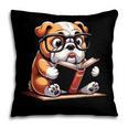 English Bulldog Reading a Book Dog For Men Women Girls Kids Pillowcase