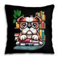English Bulldog Reading a Book Dog Pillowcase