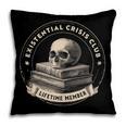 Existential Crisis Club Lifetime Member Skull And Books Pillowcase Existential Crisis Club Lifetime Member Skull And Books Pillowcase