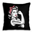 Female Librarian Rosie Riveter Book Guardian Woman Pillowcase