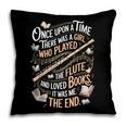 Flute And Books Marching Band Musician Flutist Flute Player Pillowcase