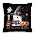 Ghost Reading Book Coquette Bow Halloween Girl Toddler Kid Pillowcase
