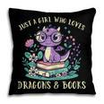 Girls Loves Dragon Books Fantasy Girls Kids Toddler Women Pillowcase