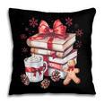 Girly Coquette Gingerbread Books And Hot Cocoa Cozy Season Pillowcase