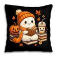 Halloween Ghost Reading Book Lovers Coffee Girl Women Pillowcase Halloween Ghost Reading Book Lovers Coffee Girl Women Pillowcase