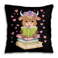 Highland Cow Reading Book Floral Bookworm Pillowcase Highland Cow Reading Book Floral Bookworm Pillowcase