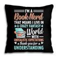 I'm a Book Nerd Bookworm Pillowcase