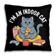 I'm An Indoor Cat Introvert Pizza Popcorn Book Gamer Cat Pillowcase