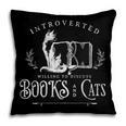 Introverted Willing To Discuss Cats And Books Pillowcase