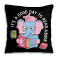 Its A Good Day To Read A Book Cute Elephant And Pig Edition Pillowcase