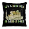 It's A Good Day To Read A Book Shirt Frog Reading Book Pillowcase